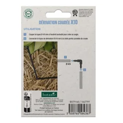 10 coudes cannelés tuyau Ø 4/6 mm botanic® - Arrosage goutte à goutte