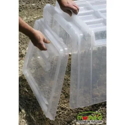 2 embouts de fermeture pour tunnel de culture