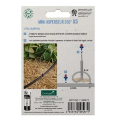 5 mini asperseurs 360° botanic® - Arrosage goutte à goutte