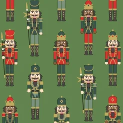 20 serviettes 3 plis Nutcracker green - 33 x 33 cm