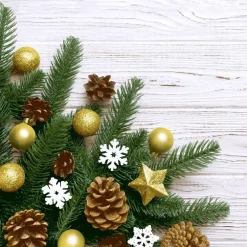 20 serviettes 3 plis Pine & Stars - 33 x 33 cm