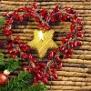 20 serviettes 3 plis Xmas heart - 33 x 33 cm