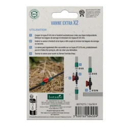 2 vannes extra Ø 4/6 mm botanic® - Arrosage goutte à goutte