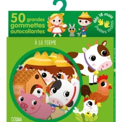 A la Ferme Gommettes Petites mains 18 mois Éditions Lito