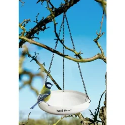 Abreuvoir à suspendre blanc en céramique Sïav Ø 27,5 cm