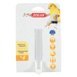 Abreuvoir ou mangeoire pour les oiseaux à bec droit coloris transparent Zolux – 30 ml