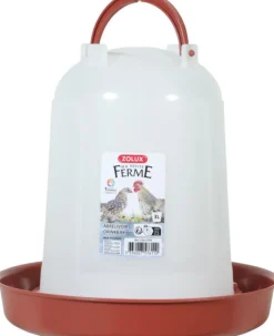 Abreuvoir pour basse-cour en plastique coloris rouge Zolux Ma petite ferme - 3 L