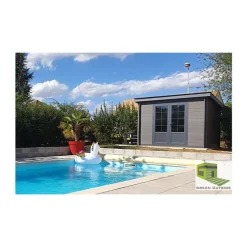 Abri de jardin composite Royan 10 m² (surface utile : 7,5m²)