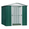 Abri de jardin métal sans plancher coloris vert sapin Yardmaster Trigano - 4,4 m²