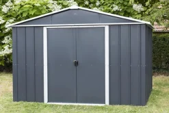 Abri de jardin métal sans plancher, anthracite TRIGANO JARDIN - Yardmaster - 6.24m²