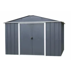 Abri de jardin métal sans plancher coloris anthracite Yardmaster Trigano - 10,76 m²