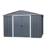Abri de jardin métal sans plancher coloris anthracite Yardmaster Trigano - 4,4 m²