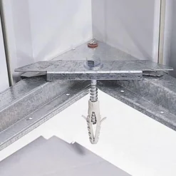 Abri de jardin métal sans plancher coloris anthracite Yardmaster Trigano - 4,4 m²