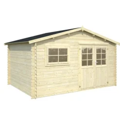 Abri de jardin naturel White Wood Bruges - 10.8 m² / 28 mm