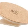 Acccessoire pour maisonnette rongeur disque d'exercice coloris beige en liège - 20 x 19,2 x 8,8 cm