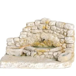 Accessoire de crèche de Noël fontaine abreuvoir Santons Escoffier - 17 x 11 x 10 cm