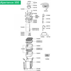 Adaptateur complet, pièce détachée, matière résistante - EHEIM PIÈCES DÉTACHÉES - modèle 7481108