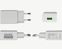 Adaptateur de prise de charge USB blanc 5 V 5 W - 8,5 x 3,7 x 2,4 cm