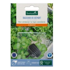 Adaptateur femelle 20 x 27 mm cannelé pour tuyau 4/6 mm - Arrosage goutte à goutte