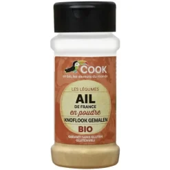 Ail en poudre bio dans un pot de 45 g