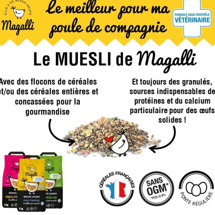 Aliment complet poule pondeuse Magalli 4 kg