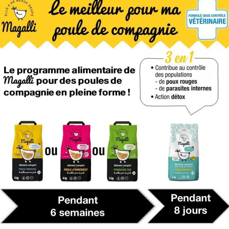 Aliment complet poule pondeuse Magalli 4 kg