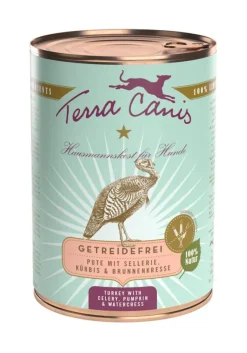Aliment complet pour chien sans céréales Terra Canis dinde – 400 g