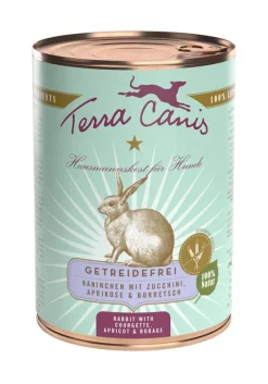 Aliment complet pour chien sans céréales Terra Canis lapin – 400 g