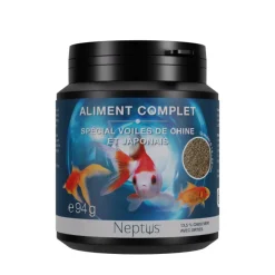 Aliment complet pour voiles de chine et poissons japonais granulés coloris multicolore Neptus – 200 ml