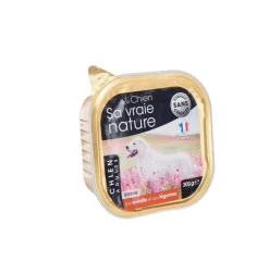 Aliment humide complet pour le chien adulte à la volaille et aux légumes Sa vraie nature - 300 g