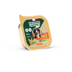 Aliment humide pour chien poulet petits pois carottes bio Équilibre & Instinct - 150 g
