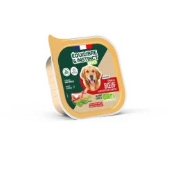 Aliment humide pour chien bœuf petits pois carottes bio Équilibre & Instinct - 150 g