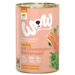 Aliment humide pour chien adulte au saumon Wow - 400 g