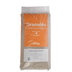 Aliment Pondeuse Volaille en granulés. Le sac de 20 kg