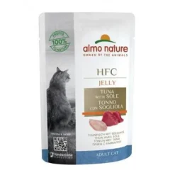Aliment pour chat HFC en sachet Almo nature jelly avec thon et sole - 55 g