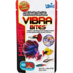 Aliment spécial pour poissons, riche en nutriments - HIKARI AQUARIUM Vibra Bites Baby - 37g