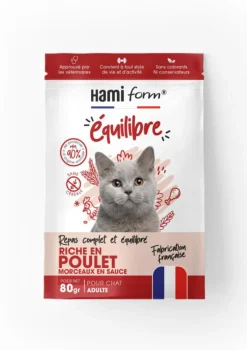 Alimentation complète pour chat poulet HamiForm Équilibre - pochon de 80 g