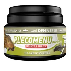 Alimentation herbivore PlecoMenu, enrichie en plantes - DENNERLE - format 43g/100ml