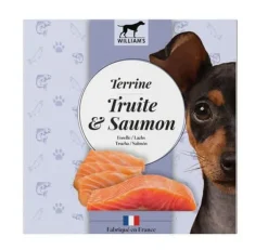 Alimentation humide complémentaire pour chien terrine truite et saumon William's - 80 g