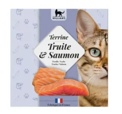 Alimentation humide complémentaire pour chat terrine truite et saumon William's - 80 g