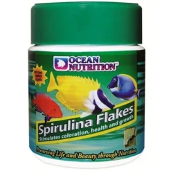 Alimentation pour poisson spiruline naturelle OCEAN NUTRITION spirulinas flakes - 70g