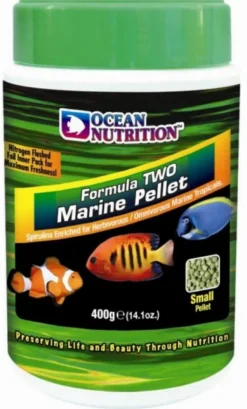 Aliments pour poissons marins medium, enrichis - OCEAN NUTRITION Two - 400g