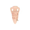 Amphore sablée diffuseur d’air 10 cm en céramique beige 6,5x5x12 cm