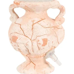 Amphore sablée éléphant beige avec diffuseur en céramique 6x6x6,5 cm