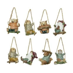 Animal de la forêt en polyrésine et paillettes - H 7 cm