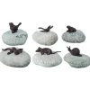 Animal sur galet 6 modèles assortis 12,5x9x8 cm