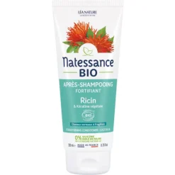Après-shampooing fortifiant bio Ricin & Kératine végétale Natessance – 200 ml