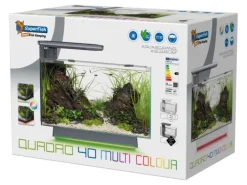 Aquarium Aquadistri Quadro 40 Ambilight blanc 27 L - 45 x 25 x 35,7 cm