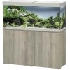 Aquarium avec meuble coloris chêne gris Eheim vivalineLED 240L