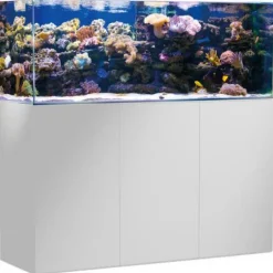 Aquarium de 375 litres avec son meuble et sa cuve de filtration d'un volume de 85 litres